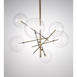CHANDELIER 6 LIGHTS GLASS BALL - HANGING LAMPS